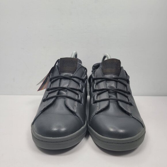 Goats Women's Low Top Dark Gray Leather Sneakers 34GT013 US Size 8 NWT - Picture 3 of 8